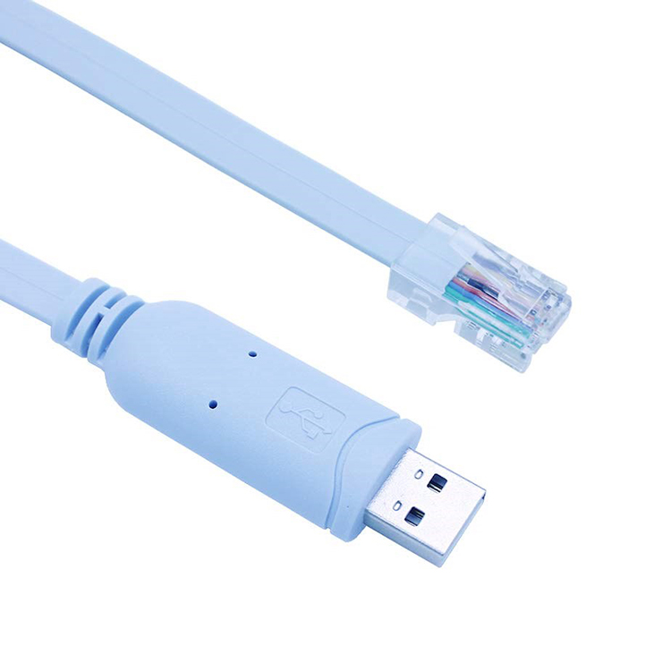 6FT FTDI to RJ45 Cable FTDI USB to Serial RS232 Console Rollover Cable for Routers